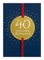 Karte Zahlengeburtstag 40