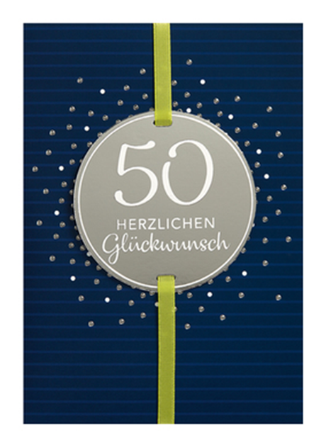 Karte Zahlengeburtstag 50