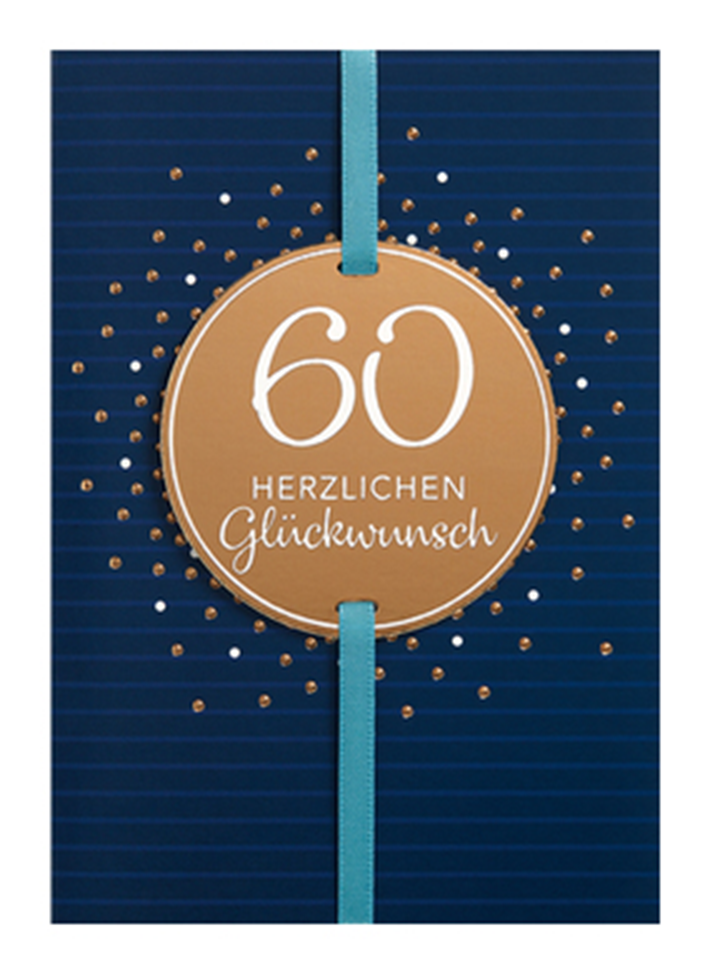 Karte Zahlengeburtstag 60