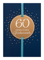 Karte Zahlengeburtstag 60