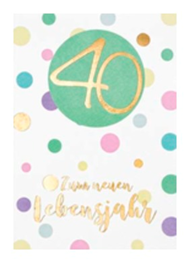Zahlengeburtstag 40 Pastel Coll