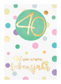 Zahlengeburtstag 40 Pastel Coll