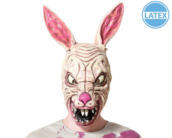 Halloween Maske Latex Horror Hase