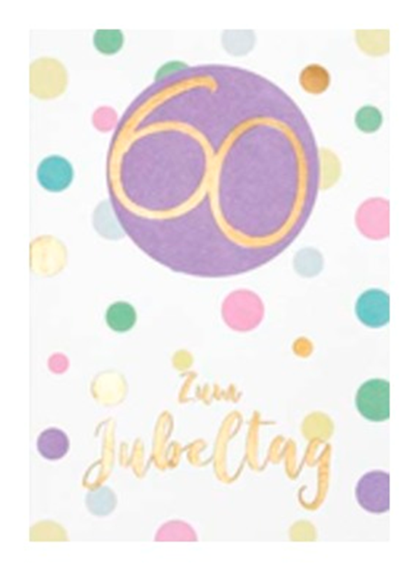 Zahlengeburtstag 60 Pastel Coll