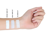 Cream, Aqua und Oil Make-up im Vergleich in Weiss