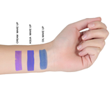 Cream, Aqua und Oil Make-up vergleich in violett