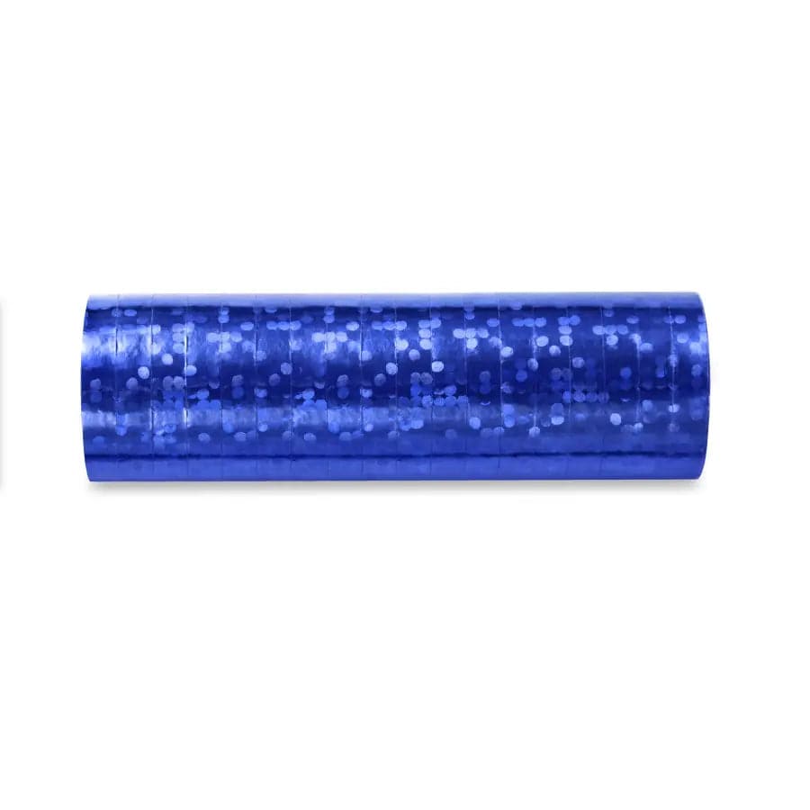 Holografische Serpentinen, blau, 3,8m
