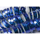 Holografische Serpentinen, blau, 3,8m