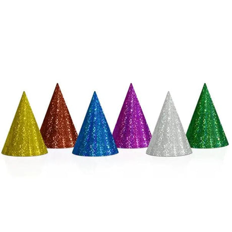 Holografische Partyhut Mix 20 Stk.