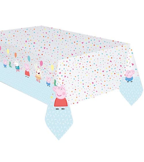 Tischtuch Peppa Pig 120cm x 180cm, Pastell Mix (1 Stk.)