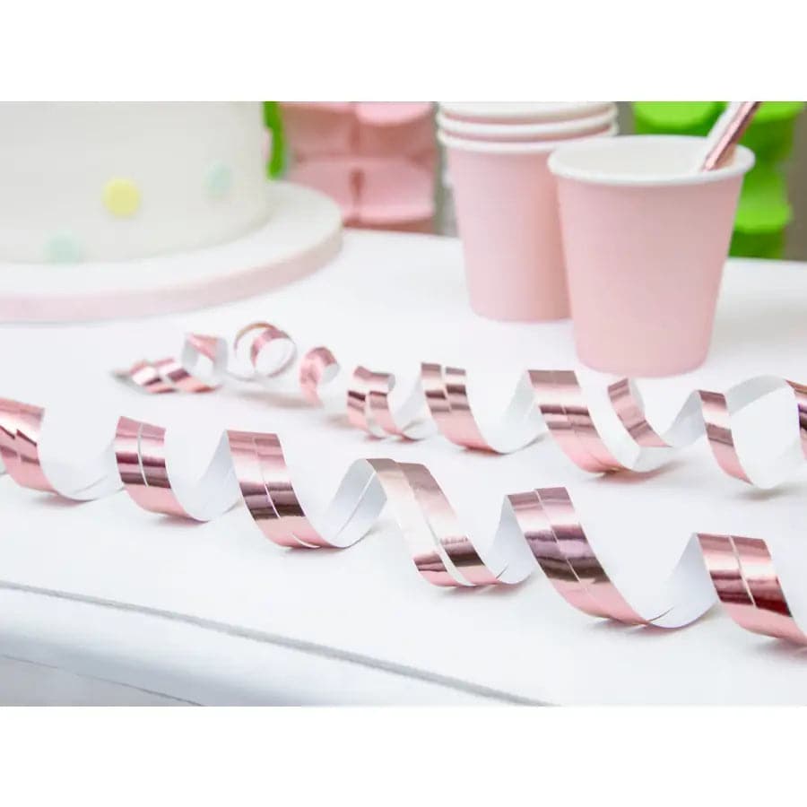 Luftschlangen, roségold, 3,8m