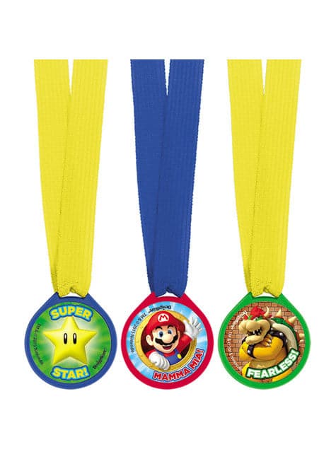 Super Mario Medaillen Set 12 Stücke